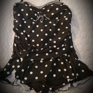 Polka dot swimsuit